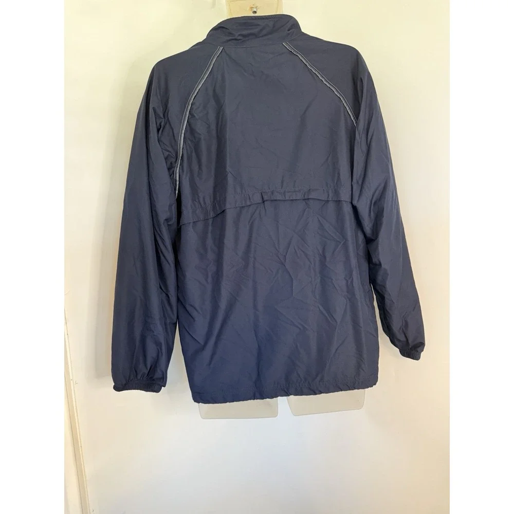 Roundtree & Yorke Sport Mens Jacket Blue Windbreaker‎ Vintage Medium Pockets GUC